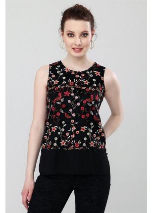 Kadın Kırmızı Nakışlı Bluz